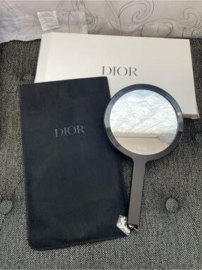 VIP Dior Black Gloss Hand Mirror with Logo last item